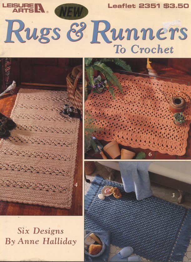 Rugs & Runners To Crochet - Leisure Arts Leaflet 2351