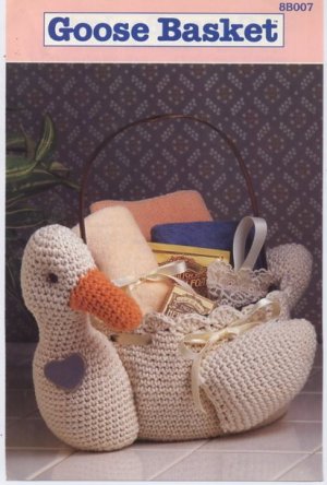 Annie's Attic Goose Basket Crochet Pattern 8B007