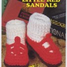 Annie's Attic Big Foot Boutique II Little Red Sandals Crochet Pattern 440