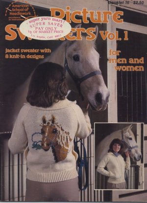 Picture Sweaters Vol 1 Knitting Booklet 16 American School of Needlework