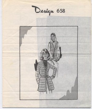 Design 658 Crocheted Vest and Jacket Pattern