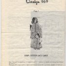 Design 969 Crocheted Loop-Stitch Lace Capes Pattern