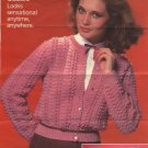 A LusterSheen Classic Cardigan Leaflet C. 1062 Coats & Clarks Crochet Pattern