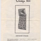 Design 864 Crocheted Afghan Pattern