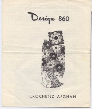 Design 860 Crocheted Afghan Pattern