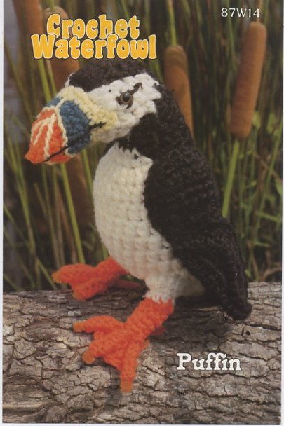 Annie's Attic Crochet Waterfowl Puffin Pattern 87W14
