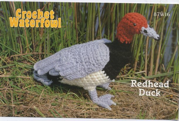 Annie's Attic Crochet Waterfowl Redhead Duck Pattern 87W16