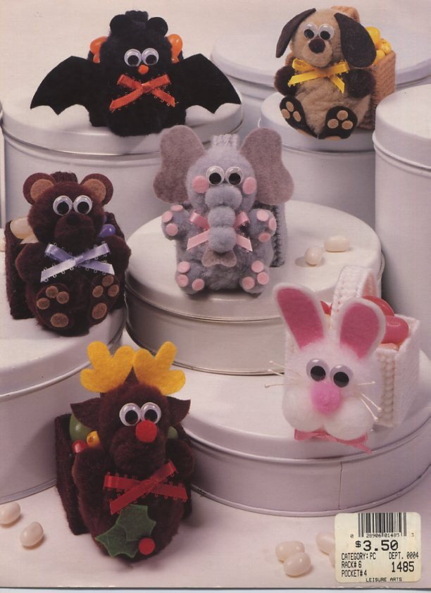 Lacy christmas basket plastic canvas leaflet