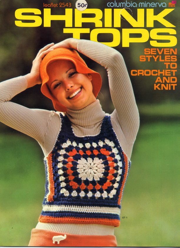 Columbia Minerva Shrink Tops 7 Styles to Crochet and Knit - Leaflet 2543