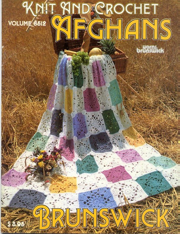 Knit and Crochet Afghans - Brunswick Volume 8512