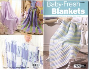 Baby-Fresh Blankets - Crochet , Leisure Arts Little Books 75143