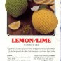 Annie's Attic Luscious Fruit Potholders Lemon/Lime Crochet Pattern 346