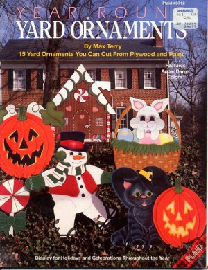 Year Round Yard Ornaments Pattern Book by Max Terry Plaid #8712