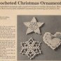 Crocheted Christmas Ornaments - Pattern only from a magazine