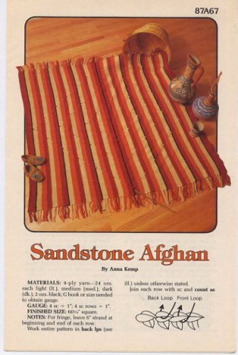 Annie's Attic Sandstone Afghan Crochet Pattern 87A67