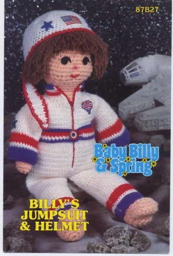 Annie's Attic Baby Billy & Spring Billy's Jumpsuit & Helmet Crochet Pattern 87B27