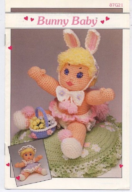 Annie's Attic Bunny Baby Crochet Pattern 87G21