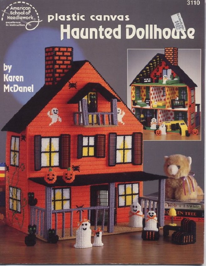 Plastic Canvas Haunted Dollhouse Book American School of Needlework No. 3110