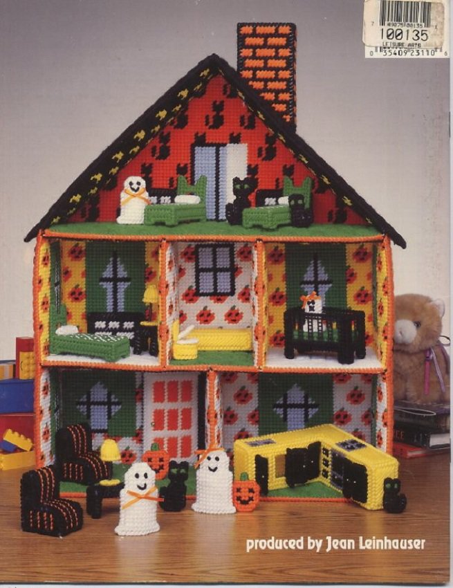 Plastic Canvas Haunted Dollhouse Book American School of Needlework No. 3110