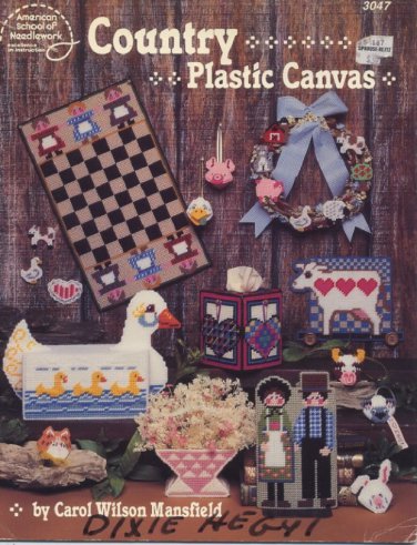 Country Plastic Canvas - American School of Needlecraft 3047