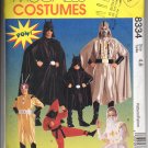 Boys Super-Hero Costumes Pattern McCall's 8334 Size 4, 6 Mostly Uncut