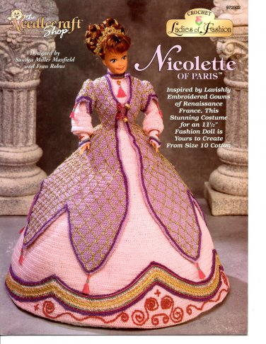 Nicolette of Paris Crochet Pattern - The Needlecraft Shop 972502 - Ladies of Fashion