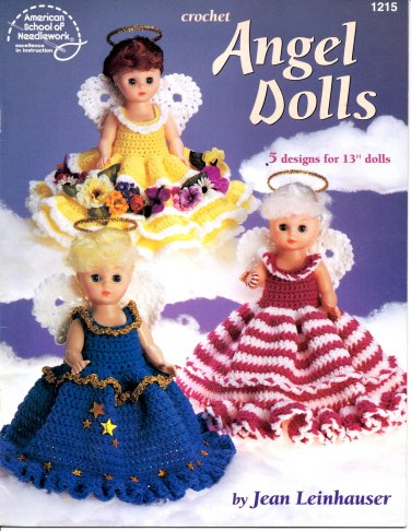 Crochet Angel Dolls - American School of Needlework Crochet Book 1215