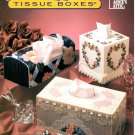 Annie's Attic Plastic Canvas Victorian Bouquet Tissue Boxes Patterns 87W53