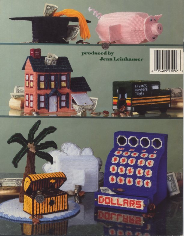 Plastic Canvas Banks Patterns American School of Needlework 3092