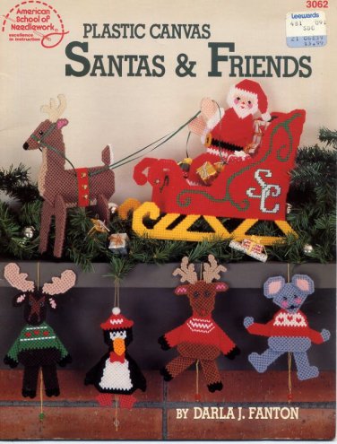 Plastic Canvas Santas & Friends American School of Needlework Booklet 3062