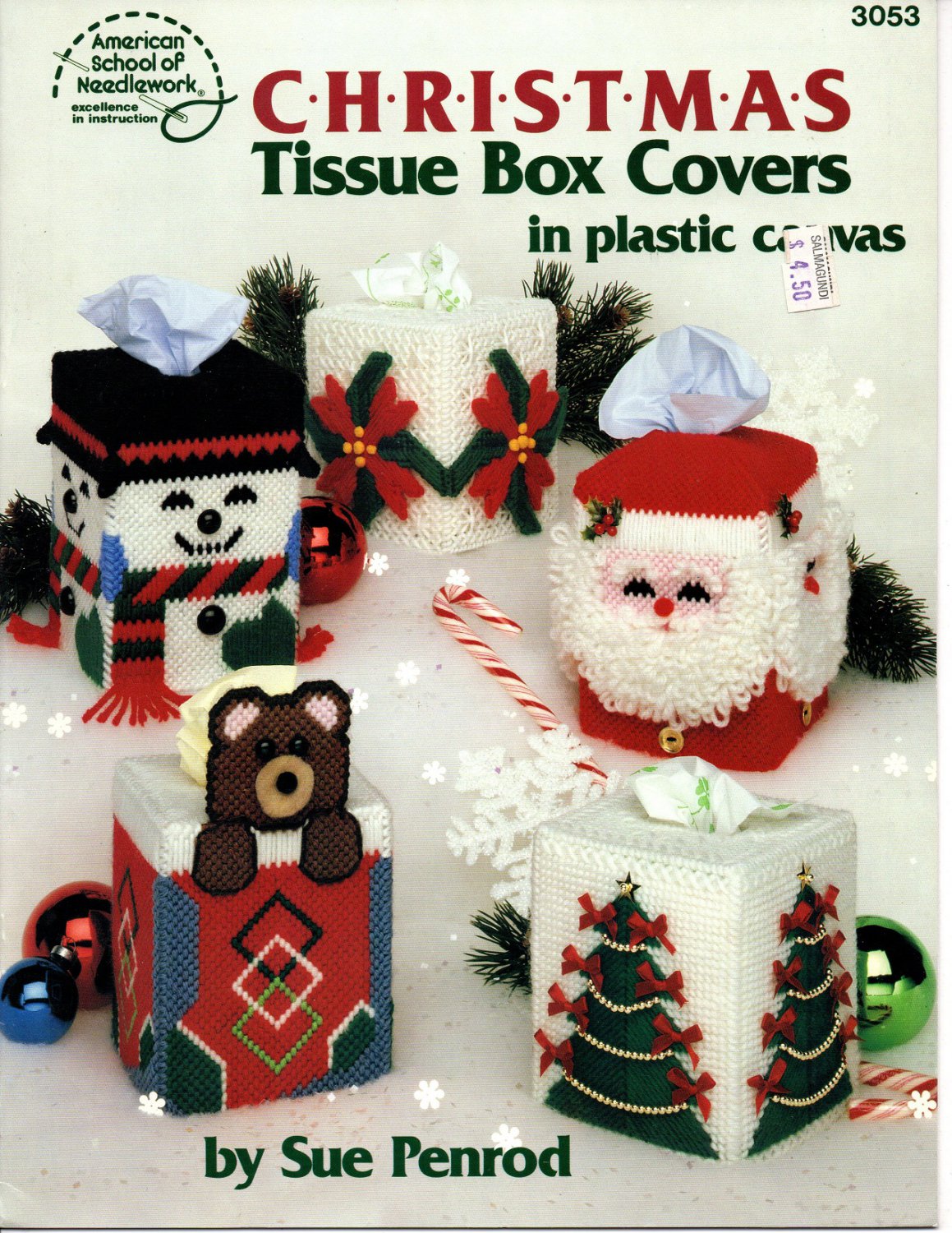 Christmas Tissue Box Covers in Plastic Canvas Pattern American School ...