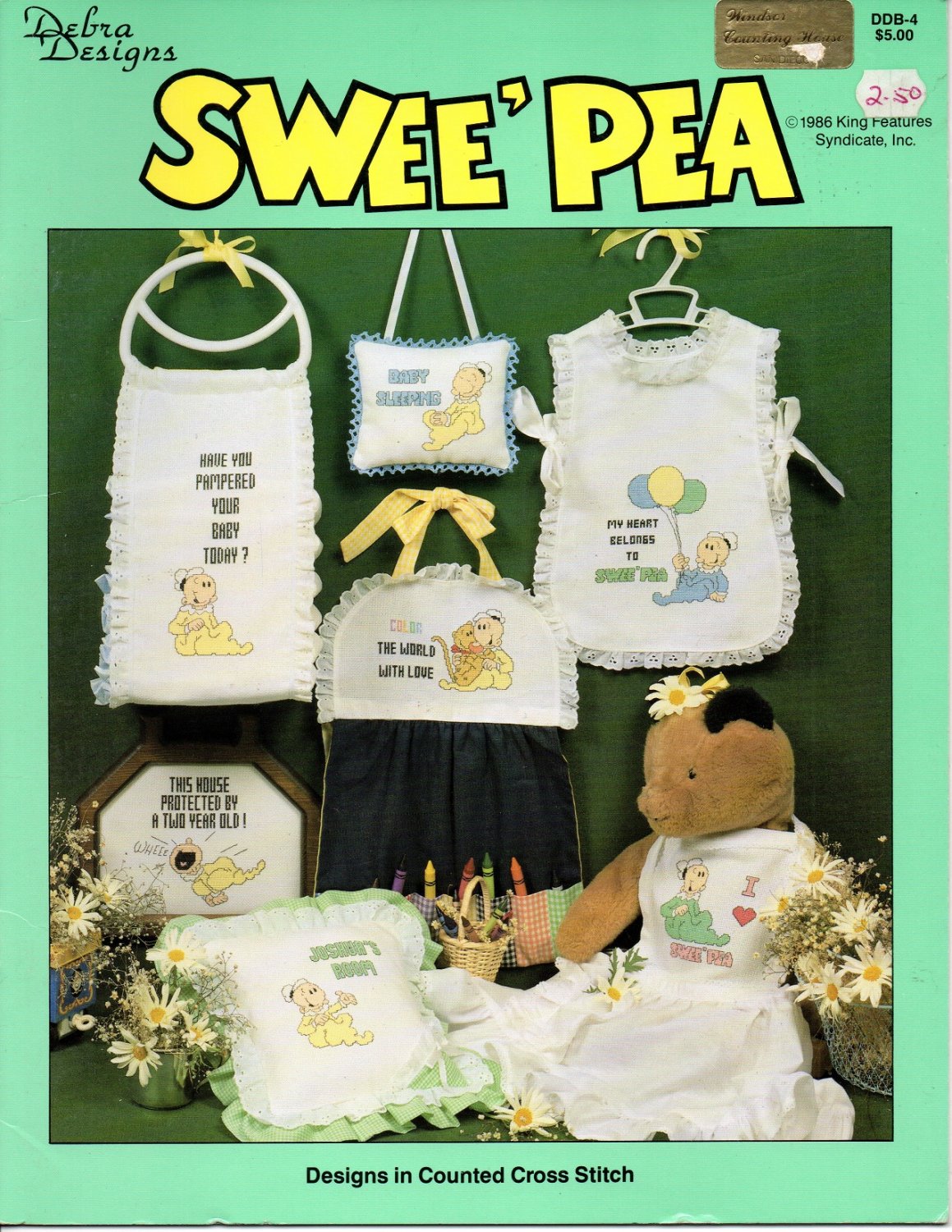 Debra Designs Swee' Pea Cross Stitch Book DDB4