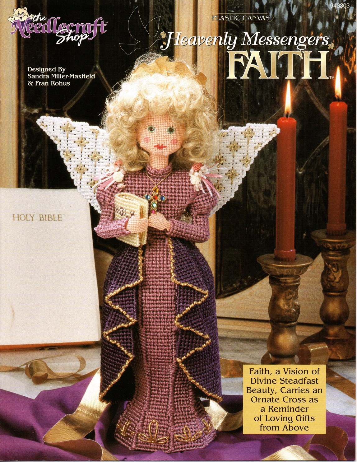 Plastic Canvas Heavenly Messengers Faith Pattern The Needlecraft Shop 943303