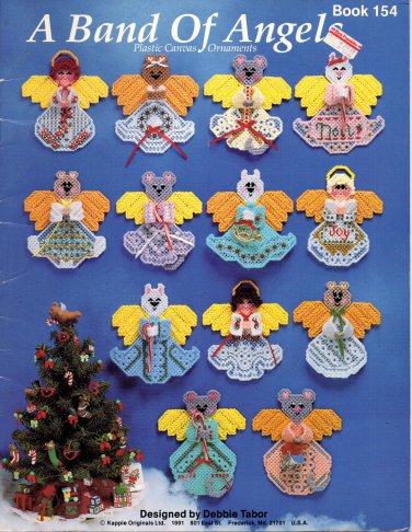 A Band of Angels Plastic Canvas Ornaments Book 154 Kappie Originals