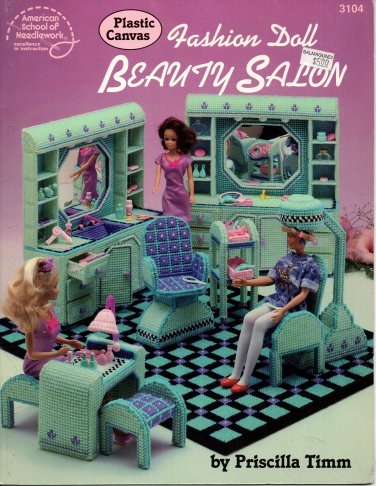 Plastic Canvas Fashion Doll Beauty Salon - American School of Needlework 3104