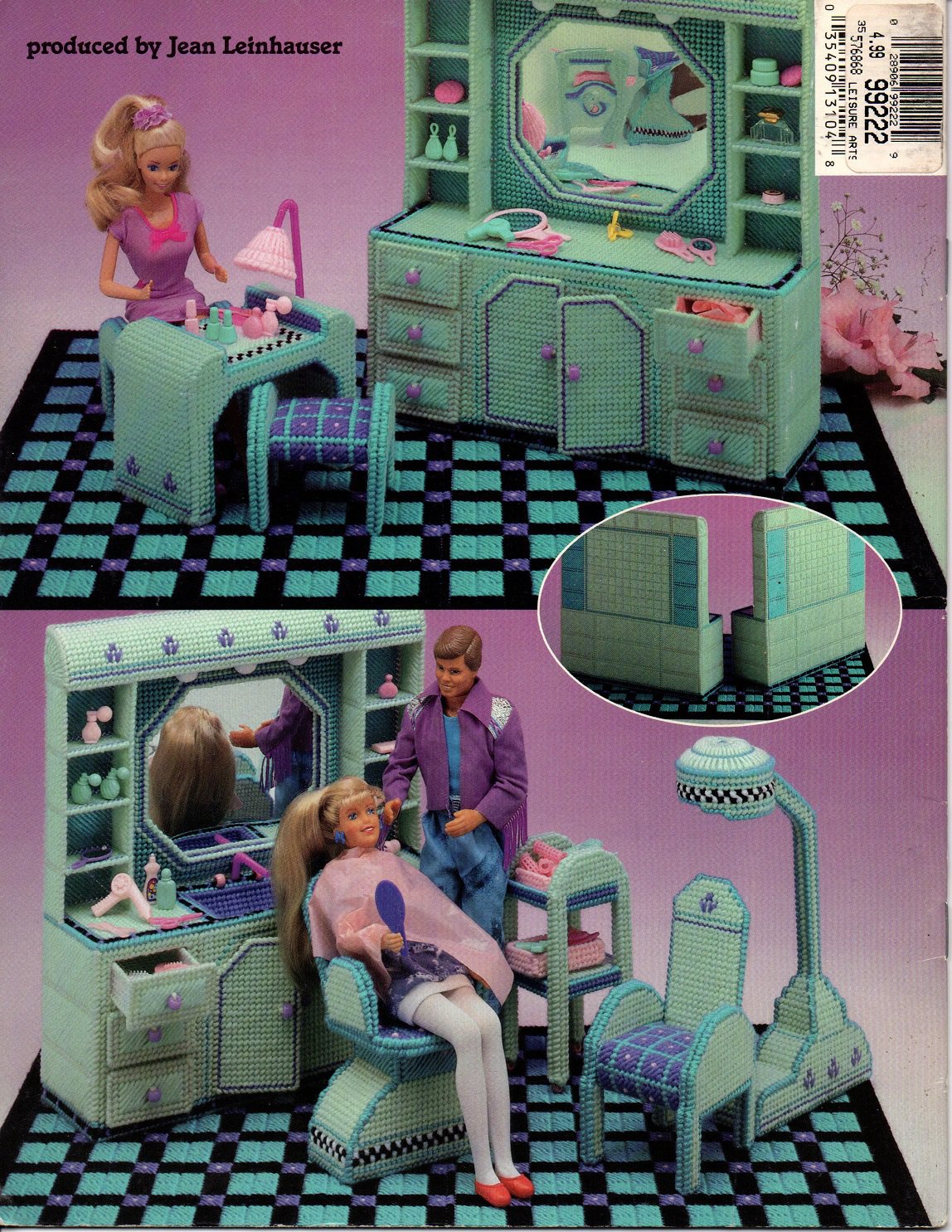 Plastic Canvas Fashion Doll Beauty Salon American School of