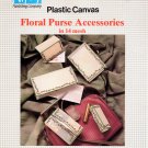 Plastic Canvas Floral Purse Accessories in 14 mesh - Nifty Publishing #36569