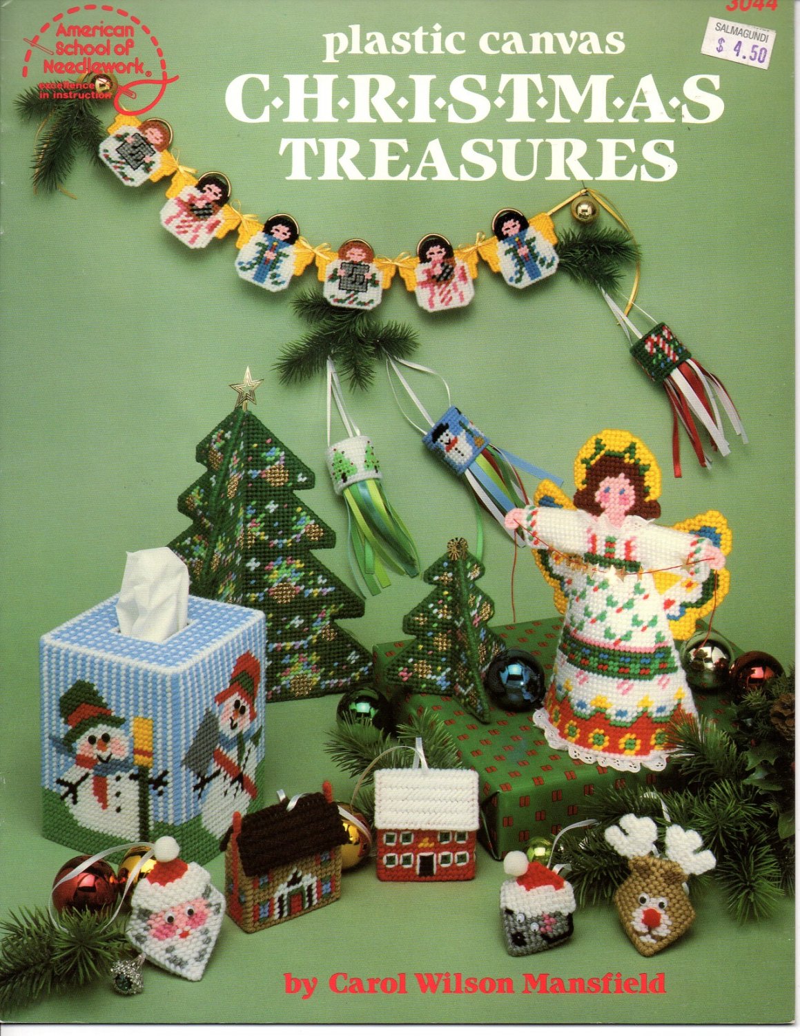 Plastic Canvas Christmas Treasures Patterns American School of Needlework 3044