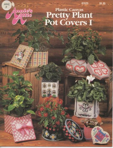 Annies Attic Plastic Canvas Pretty Plant Pot Covers I Patterns - 87G25