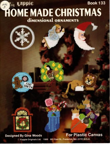 Home Made Christmas Dimensional Plastic Canvas Ornaments Book 133 Kappie Originals