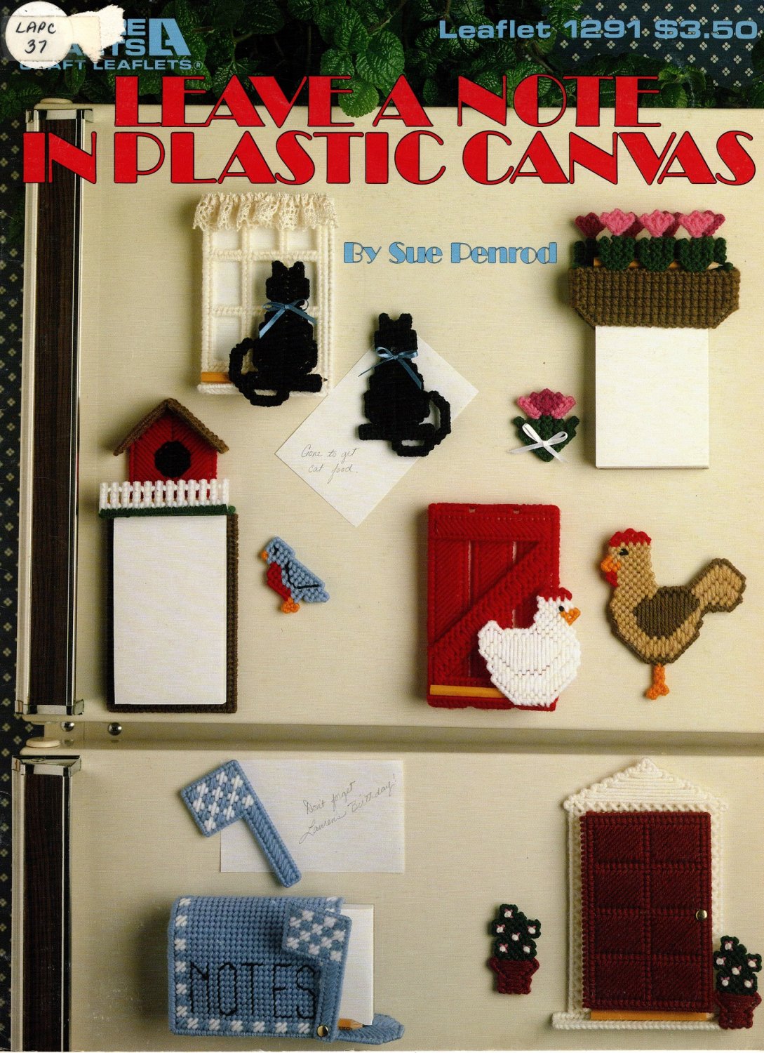 Leave a Note in Plastic Canvas Leaflet 1291 Leisure Arts