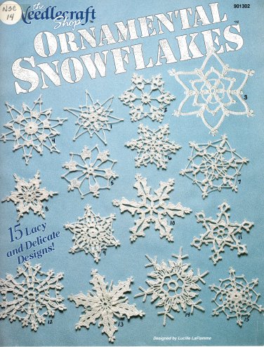 Ornamental Snowflakes - HTF Crochet Patterns The Needlecraft Shop 901302