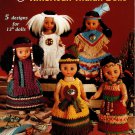 Crochet American Indian Dolls Patterns - American School of Needlework Crochet Book 1221