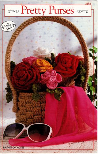 Annie's Attic Pretty Purses Basket of Roses Crochet Pattern 2692