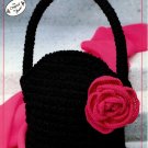 Annie's Attic Pretty Purses Basic Black Handbag Crochet Pattern 2694