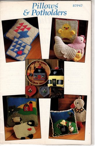 Annie's Attic Pillows & Potholders Crochet Patterns 87P47