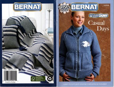 Bernat Bonus Book Casual Days Knit and Crochet Patterns 542039