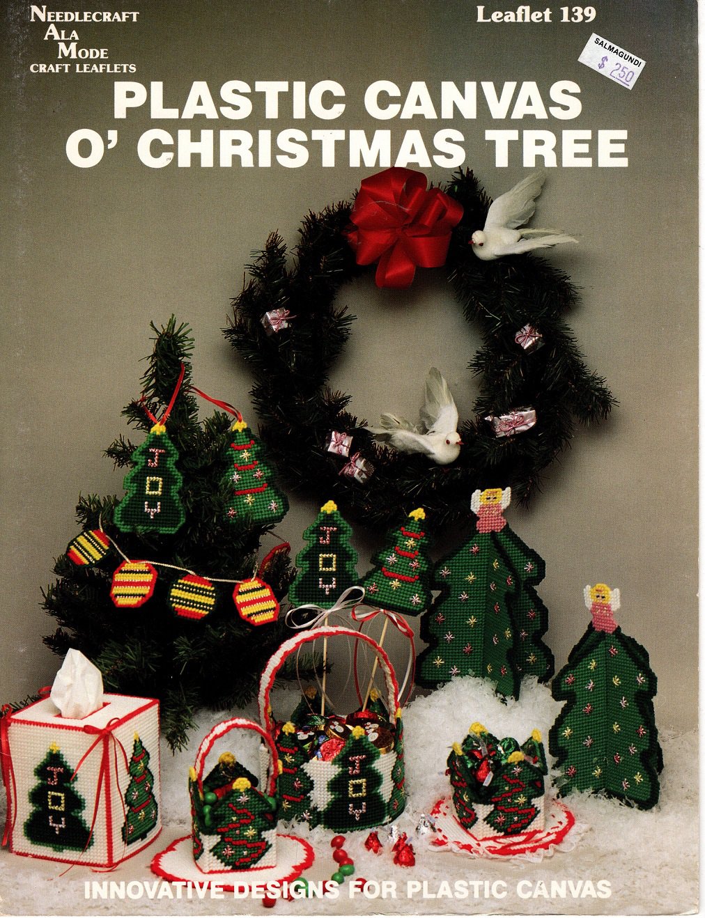 Plastic Canvas O'Christmas Tree book - Needlecraft Ala Mode Leaflet 139