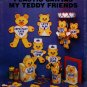 Plastic Canvas My Teddy Friends book - Needlecraft Ala Mode Leaflet 124