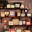 Short and Sassy 60 Miniature Sayings Cross Stitch Book - Leisure Arts Leaflet 388